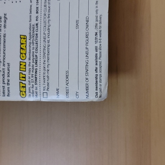 MLB Joe Carter Starting Lineup Baseball New 1994 Edition Brand New - Picture 3 of 9